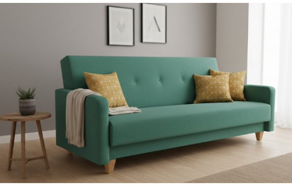 Wersalka Adam soro 86 na sprężynach z funkcją spania i pojemnikiem